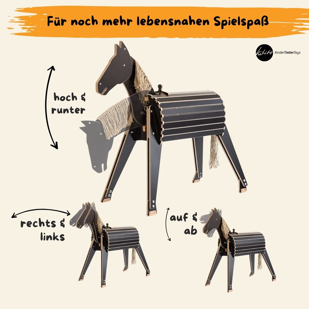 ferdi mit Vollausstattung - dein Lieblingsholzpferd