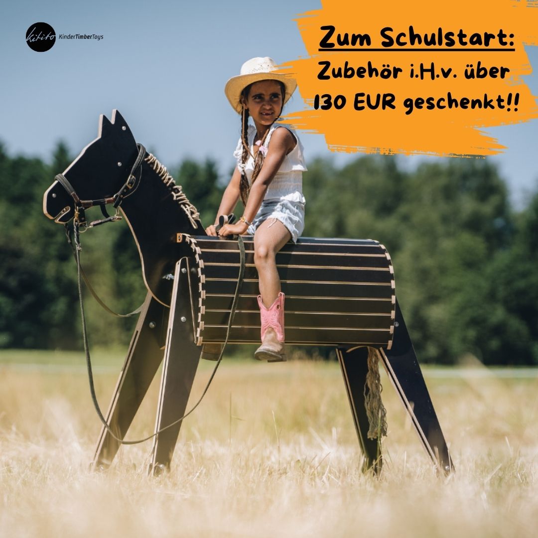 ferdi mit Vollausstattung - dein Lieblingsholzpferd